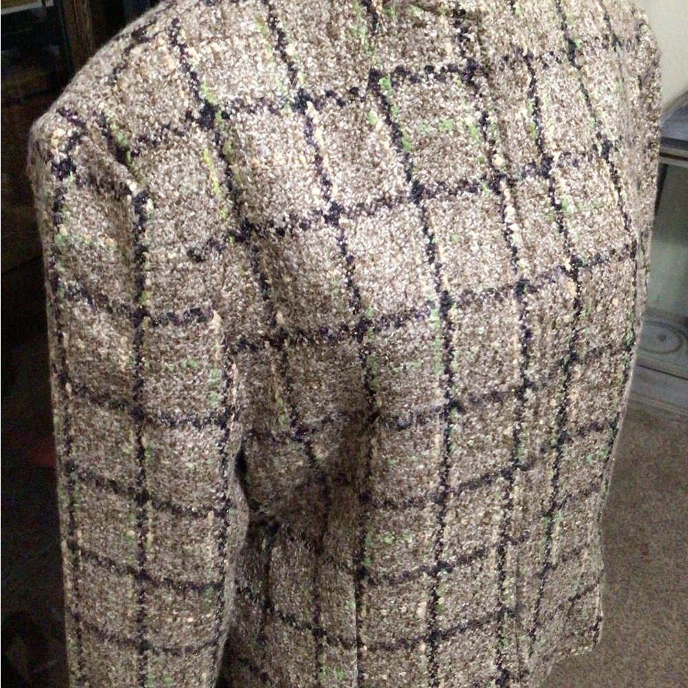 Dress Barn Tweed style multi colored jacket